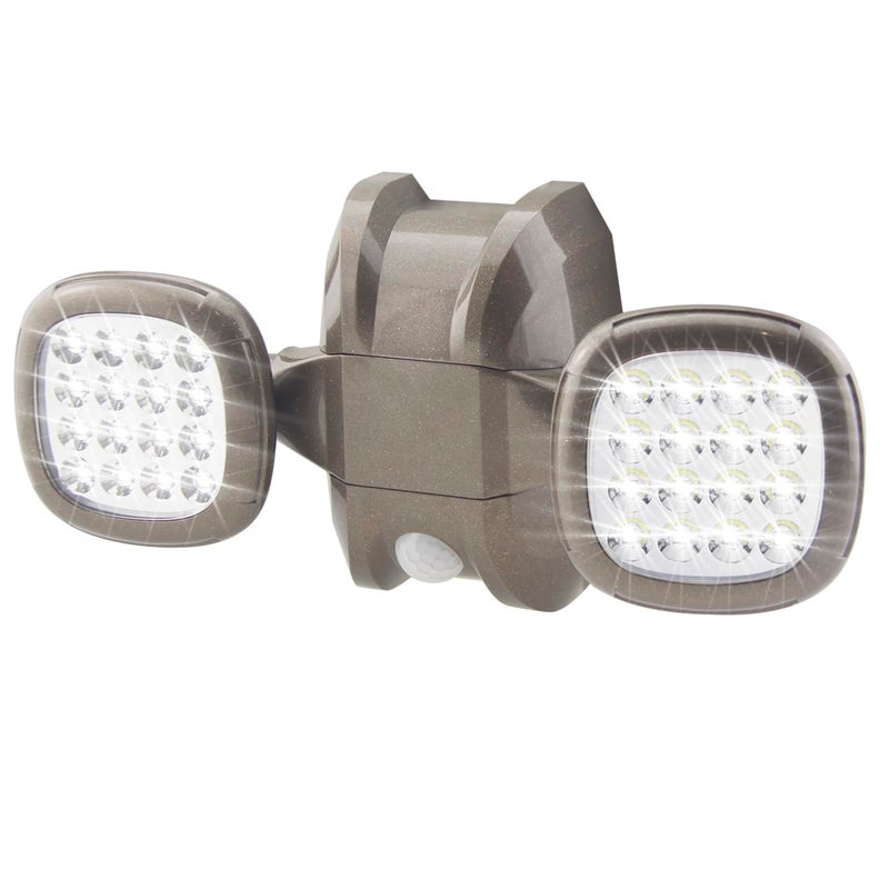 BIGLIGHT Motion Sensor Light Battery Operated, IP65 Waterproof Wireless Indoor Outdoor Security Flood Light Sensor Auto On Off for Porch, Patio, Stairs, Garage, Shed, 6000K White, Brown - Image 1